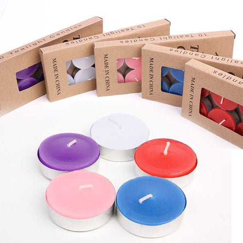 10Pcs/Set Tea Candles Home Decoration