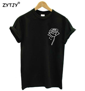rose flower t-shirt  unisex