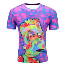 3D Colorful Smoke Smoking t shirts