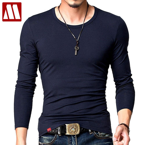 O-Neck Slim Fit Long Sleeve T Shirt