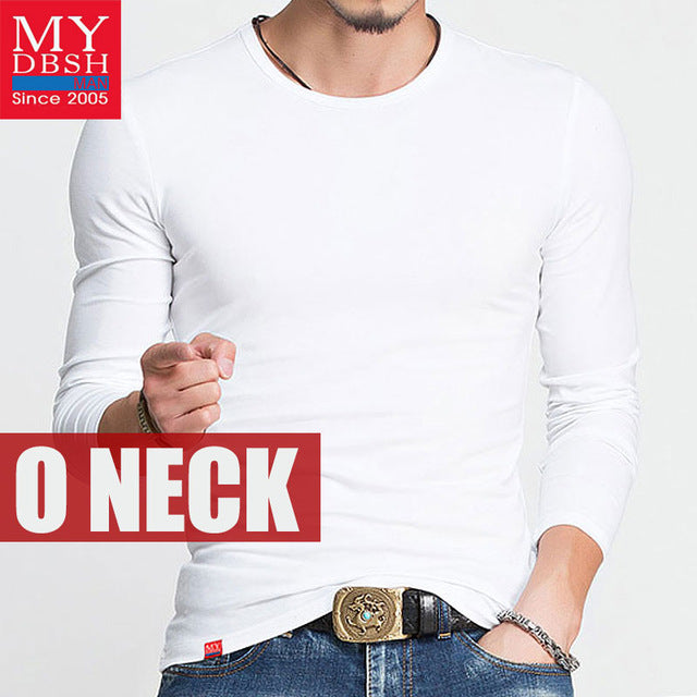 O-Neck Slim Fit Long Sleeve T Shirt